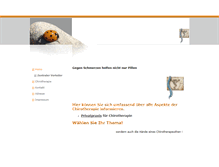 Tablet Screenshot of chirotherapie.dr-toennies.de